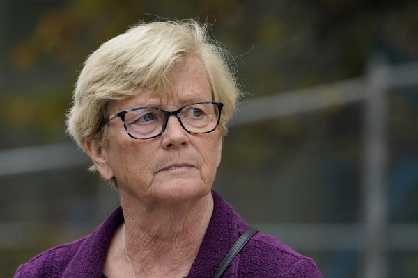 Rep. Chellie Pingree (D-Maine) walks in a tour.