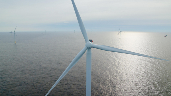 The South Fork Wind offshore wind farm is pictured east of Long Island, New York.