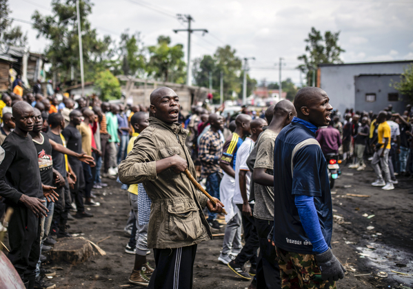 Democratic Republic of the Congo youth get the first steps of basic military training in Goma, eastern Congo, Monday, Nov. 7, 2022. 