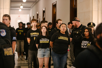 Climate activists arrested outside Vance’s Senate office