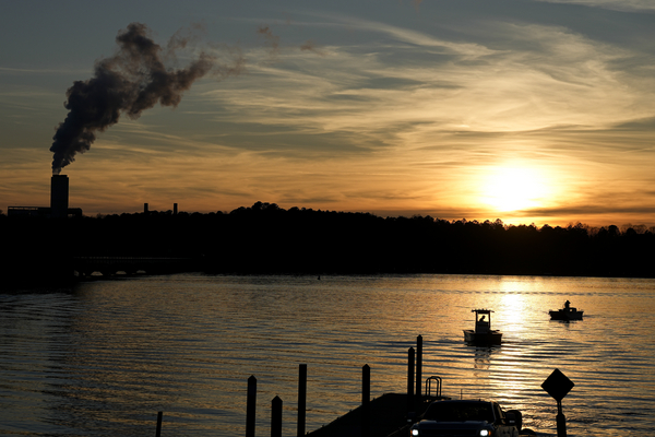 The Marshall Steam Station coal power plant operates near Mooresville, North Carolina.